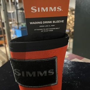 SIMMS wading drink sleeve fish fishing koozie cozie NWT velcro belt strap